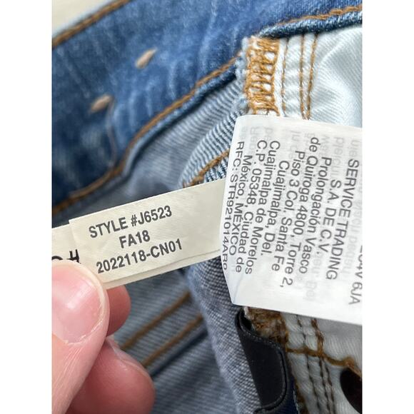 Madewell 9" Mid-Rise Skinny Jeans Frankie Wash: Torn-Knee Edition 27 Capsule - Picture 8 of 11